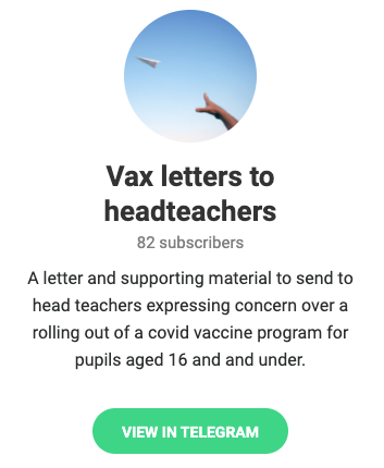 Vax letters to head teachers